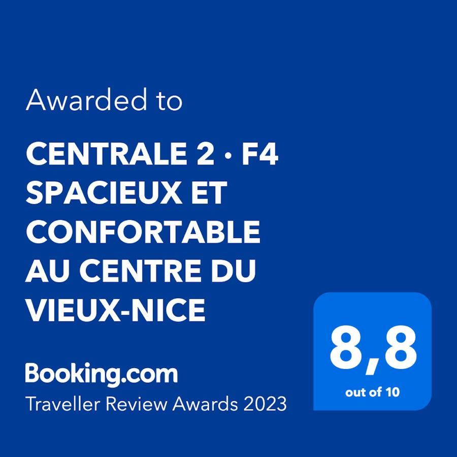 Centrale 2 - F4 Spacieux Et Confortable Au Centre Du Vieux-Nice Lägenhet Exteriör bild