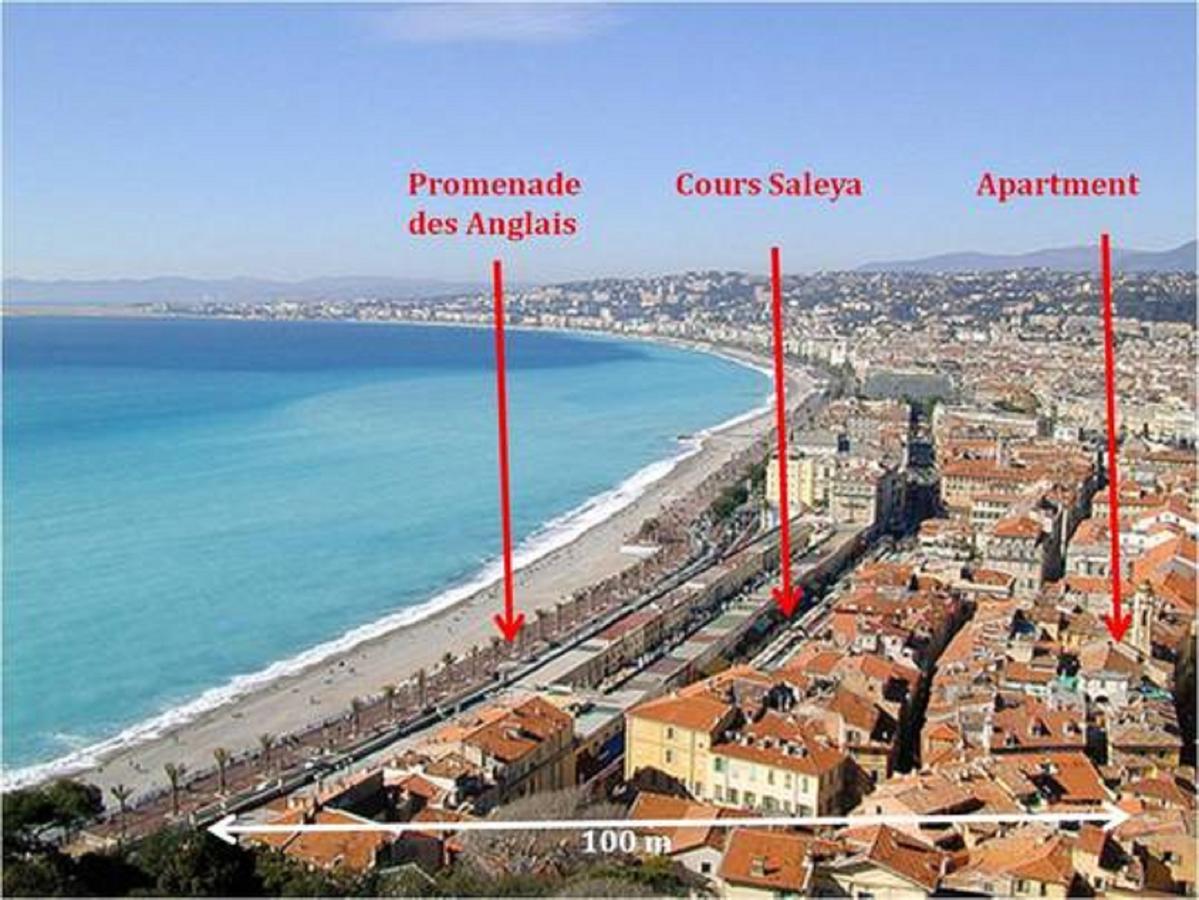 Centrale 2 - F4 Spacieux Et Confortable Au Centre Du Vieux-Nice Lägenhet Exteriör bild